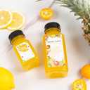 TOMNK 100pcs 4oz Juice Bottles, Reusable Small Shot Bottles with Lids, Labels, Funnel and Brush Beverage Containers for Juicing, Ginger Shots, Milk and Beverages (4 Ounce (105 Pack))