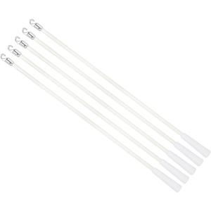 uxcell 5Pcs 17" Blinds Wand Replacement, PVC Blinds Tilt Wand with Hook and Grip, Vertical Blinds Rod Stick for Window Curtain Opener Accessory, White