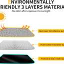 Windshield Sun Shade Compatible with 2018-2023 Jeep Wrangler JL 4XE Gladiator JT Accessories Foldable Windshield Sunshade Front Window UV Blackout Shades Sun Blocker Protector Cover (Silver)