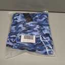 Men's Sun Protection Fishing Shirts UPF 50+ Lightweight Hoodie Long Sleeve UV SPF Hooded Shirts with Mask Rash Guard (3X-Large, Blue Camouflage)