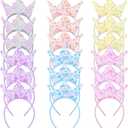 12 Packs Glitter Headbands Crown Party Favors Birthday Party Decorations