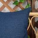 Kevin Textile Pack of 2 Outdoor Waterproof Pillow Covers Checkered Decorative Cushions Sham Throw Pillowcases Shell for Patio Tent Garden Couch Bed Sofa 22x22 Inch Blue