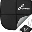 Sportneer Sitting Pad, Lightweight Waterproof Folding Seat Pad for Backpacking, 15.75'' x 15.75'' Portable Camping Seat Mat for Hiking, Picnics & Outdoor Use (Black)