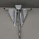 MARINE SYSTEM Galvanized Fluke Anchor for Different Size Boats Pontoon, Deck, Fishing, and Sail