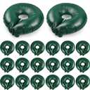 Mumufy 20 Pack Tree Watering Ring Tree Watering Bag 10 Gallon Slow Release PVC Drip Irrigation Water Pouch Automatic Drip System for Planting Gardening Trees and Shrubs, 23.6 Inch (Green)