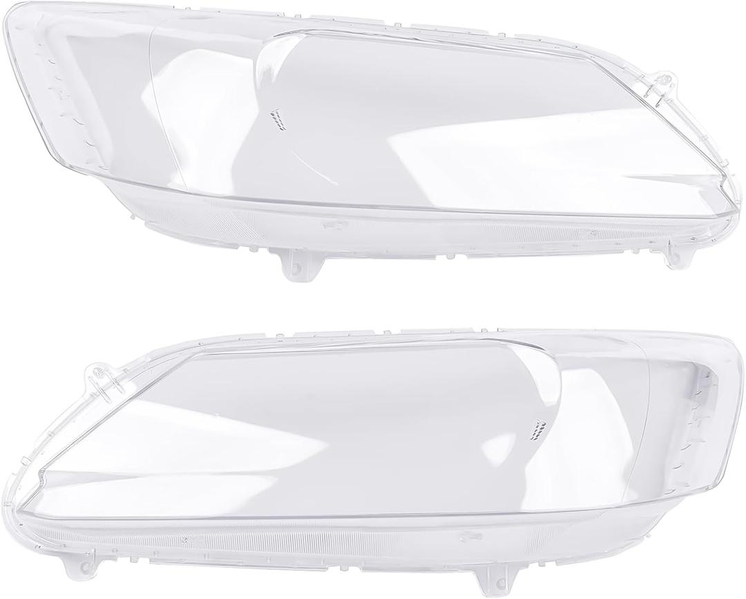 2pcs Clear Headlight Lens Cover Headlamp Lenses Left & Right Replacement for Honda Accord 2013-2015