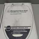 KOHLER Stonewood Quiet-Close, Elongated Toilet Seat Soft Close, Durable Wood, Easy Installation, Universal Fit, Home Essentials, White Finish, K-20466-0