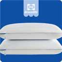 Sealy Dreamlife US Standard Size Memory Foam Cooling Pillow with SealyChill Cooling Gel, Removable Machine-Washable Cover, Made in The USA (2 Pack)
