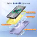 Miracase Magnetic for iPhone 17 Case, Compatible with MagSafe, Integrated Silicone Camera Control Cover, 3.0mm Thicken Shockproof Drop Protection Phone Case for 17,Light Purple