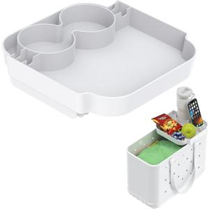 KMOUANTS Beach Bag Tray Holder Compatibility with Bogg Bag and Simple Modern Large BeachBag Beach Bags for Beach Bag Accessories (Color:White)
