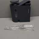 Gardner Pet Automatic Gravity Cat Food Feeder and Water Dispenser Stainless Steel Two-in-One Set Large Capacity Dispenser for Pets Dogs, Puppies, Kittens-(0.8 Gallons x 2) (Black Grey)