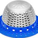 LEKEYE Shower Drain Hair Catcher/Shower Drain Cover/Drain Protector for Pop-Up & Regular Drains (Blue)