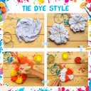 12 Pack Cotton White Bandana Bulk for Tie Dying, Blank Bandanas for Women Men Dog Cat Pet, Unisex Headband, 22 x 22 Inch