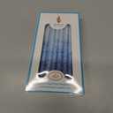 The Dreidel Company Hanukkah Candles Multi Blue Hued Frosted Deluxe Tapered Candles 1-Hour Burn Time 45 Candles for All Eight Nights of Chanukah (Single)