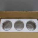 3 Pack Seeded Glass Lamp Shade Replacements, 5.9in Height, 3.9in Diameter, 1.7in Fitter, Cylinder Bubble Glass Shade Covers, Seeded Glass Replacement for Pendant Lights Chandeliers Wall Sconces