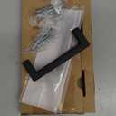 khtumeware 2 Pack 3 inch Center to Center Solid Matte Black Cabinet Pulls Slim Square Bar Drawer Handles Cabinet Handles Black Drawer Pulls Kitchen Cabinet Hardware