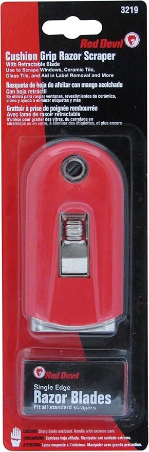 Red Devil Cushion Grip Razor Scarper