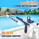 Dolanus Electric Water Gun for Kids Adults - Automatic Squirt Gun with up to 32 Ft Long Range, Summer Outdoor Beach Swimming Pool Party Toys, Gift for Kids Age 8 9 10 11 12 Years Old Boys - Blue