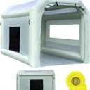 Portable Inflatable Paint Booth Tent with Powerful Blower Inflatable Spray Booth with Air Filter System, Blow Up Paint Booth (10.8x8.2x7.2Ft)