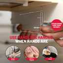 The Handless Handle Hands-Free Garbage Drawer Foot Pull Handle, Touchless Opener for Drawers, Bins, & Cabinets (Gray, 1 Pack)