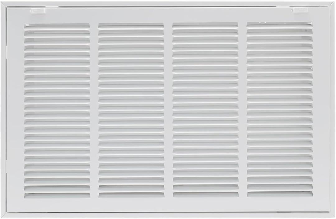 20"W x 12"H [Duct Opening Size] Steel Return Air Filter Grille - Removable Face/Door for 1 inch Filters -HVAC Vent Cover Grill - White [Outer Dimensions: 22 5/8"W X 14 5/8"H]