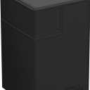 Ultimate Guard Flip'n'Tray 100+, Deck Case for 100 Double-Sleeved TCG Cards + Dice Tray, Black, Independent Magnetic Closure & Microfiber Inner Lining