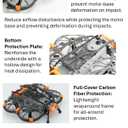 Neo 2 Premium Carbon Fiber Protection Kit for FPV Flying, High-Strength Reinforced Design, Lightweight Full Protection Set, No Original Propeller Guard Needed, Adds Only 19g vs. Original Guard, Only 1.5 Minutes Less Battery Life (1 Set, Orange)