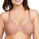 Glamorise Full Figure Plus Size Front-Closure Smoothing Wonderwire Bra Underwire #1247 (40C, Cappuccino)