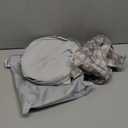 Tidy Tot- Baby Bib & Tray Kit - Mess Proof Long Sleeve Smock Attaches to Feeding Mat, Waterproof Bib - Fits Babies 6-24 Month (Dove Grey)