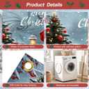 Christmas Garage Door Banner 6x13FT, Cardinal Bird & Ornament Christmas Tree Scene, Large Outdoor Garage Door Cover for Holiday Yard Decorations, Winter Snow Xmas Party Backdrop