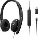 Lenovo Wired ANC Headset, USB-C and USB-A connectivity, Zoom Certified, Active Noise Cancellation, Hearing Protection, 145g Lightweight Comfortable Design, Replaceable Earcups, Business Headset