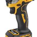 Cordless Impact Driver Compatible with Dewalt 20V /60V Max Battery, 1/4" Hex Chuck Power Impact Driver with 2500 In-lbs, 4 Available Speed, Auto Stop & LED Light (No Battery), Yellow