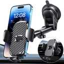 Car Phone Holder[Military-Grade 360Suction Cup]Phone Holders for Your Car Universal Accessories Air Vent Dashboard Windshield Phone Mount Automotive Cradles Fit for iPhone Android Smartphone