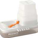 MEEDEN Portable Paint Brush Cleaner: 5-Slot Silicone Brush Holder - Rinser for Acrylic, Watercolor & Water-Based Paints, White
