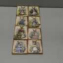 Wenqik 8 Pcs Vintage Easter Decorations Retro Bunny Egg Wooden Sign Easter Table Centerpiece Rustic Ornaments Tiered Tray Decor Sign for Spring Home Tabletop Fireplace Decorations Supplies, 8 Styles