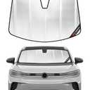 Pigenius Windshield Sun Shade for Volkswagen Atlas 2018-2025. Reflective Aluminum Film Front Window Sunshade - BLAZBLOCK