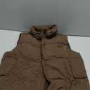 Zeagoo Women Puffer Vest Lightweight Stand Collar Sleeveless Winter Warm Zip Up Padded Outerwear Jackets with Pockets Large (Dark Brown)