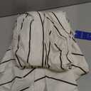 chouyatou Women's Summer Striped Spaghetti Strap Maxi Dress Boho Flowy Swing Back Smocked Beach Sundress (White)