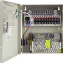 16 Channel Port 12V DC 10 Amp Amper with Glass Fuse Distributed Power Supply Box for CCTV DVR Security System and Camera or IP Cameras