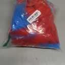 Women Tulle Tutu Costume Accessories Set, Women T Shirt Striped Thigh High Socks Adult Tutu Skirt Blue Headband (Large, Funny Color)