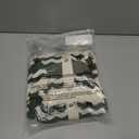 Moreone 2 Piece Lounge Set Women Short Sleeve Striped Crochet Knit Sets Two Piece Button Up Pajamas with Drawstring Shorts Matching Set Green M