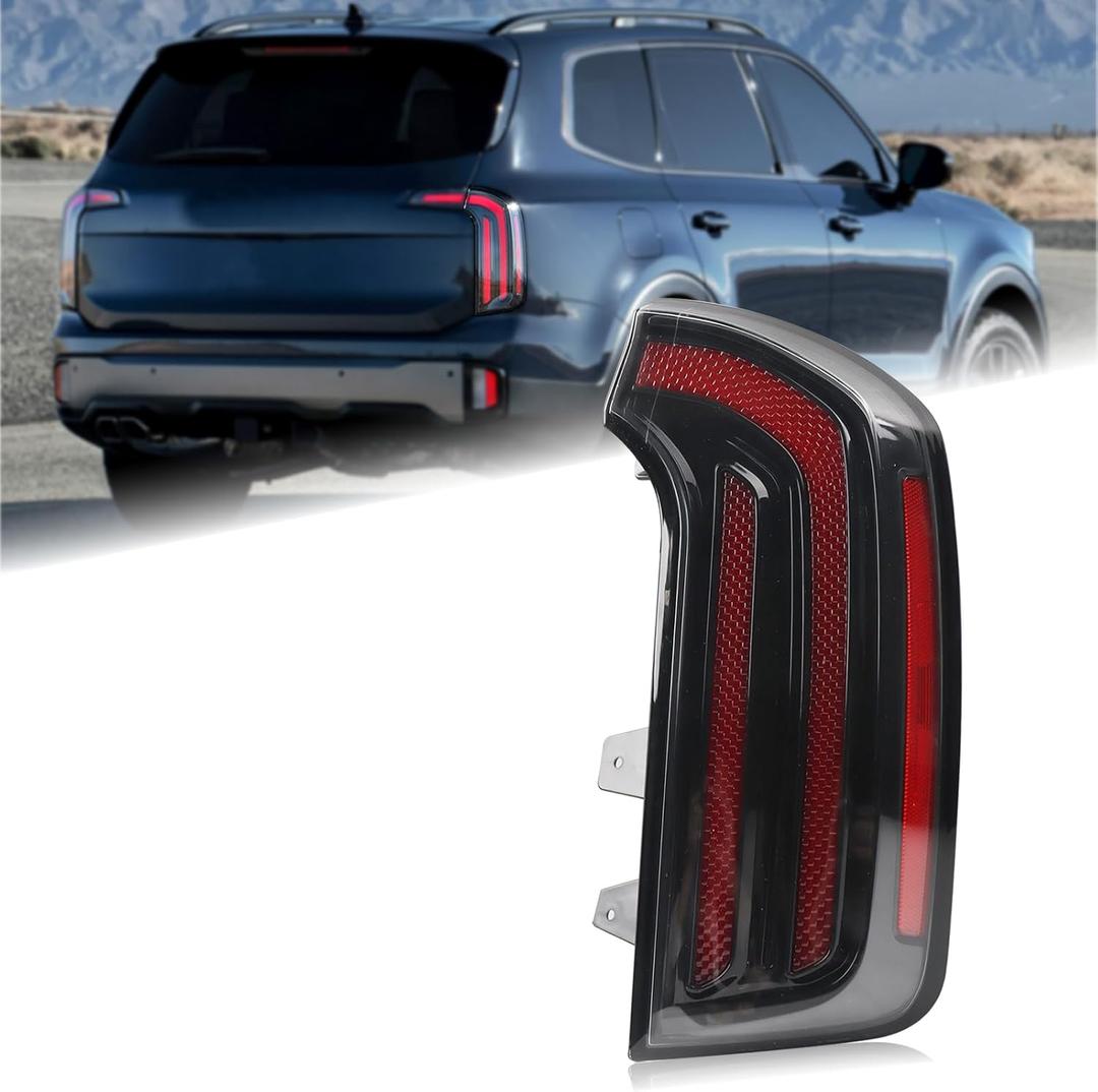 LED Type Tail Light Rear Lamp Assembly Compatible with 2023-2025 Kia Telluride EX/SX/X-Line/X-Pro Models Right Passenger Side 92402-S9600 KI2805170
