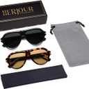 Polarized Aviator Sunglasses Trendy RetroWomens Mens 90s Classic Vintage Sun Glasses AR82379