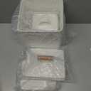 3-Set Laundry Room Organization and Storage | Modern Farmhouse Laundry Room Decor | Laundry Container for Organizing Laundry Pods, Laundry Powder, Dryer Sheets, Dryer Balls, Cream White