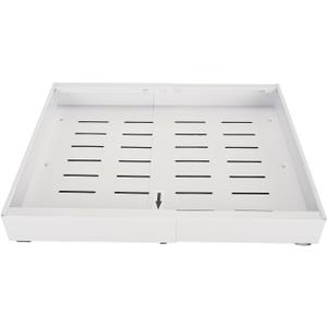 Zerone Cabinet Pull Out Shelf Cabinet Slide Out Organizer Expandable Pull Out Drawer With Adhesive Film, Adjustable Cabinet Pull Out Shelf Expandable Cabinet Slide Out Drawer For Kitchen Bathroom Pan (White)