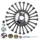 Steel Wire Grass 8 Inch Unbreakable Wire Trimming Blades Wire Trimming Blades with Universal Adapter Kits