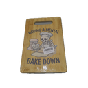  Libre Decorative Bamboo Cutting Board For Kitchen Funny Pun Having A Mental Bake Down Skeleton Baker 
