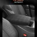 CDEFG for 2025 2026 Jeep Wagoneer S Center Console Cover Armrest Box Cover for Wagoneer S (Limited, Launch Edition) Accessories Console Arm Rest Protector Thickened
