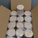 8 OZ Thick Candle Jars for Making Candles 15 Pcs, Clear Empty Jars with Wood Lids for Candle Making, Sample Container