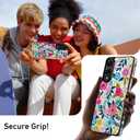 Goodon for Samsung Galaxy S25 Edge Case Wallet - Flip Folio Leather Cover with Trendy Floral Design, 3 Card Slots & Kickstand Function, Protective Phone Case for Women and Girls - Blooming Flowers